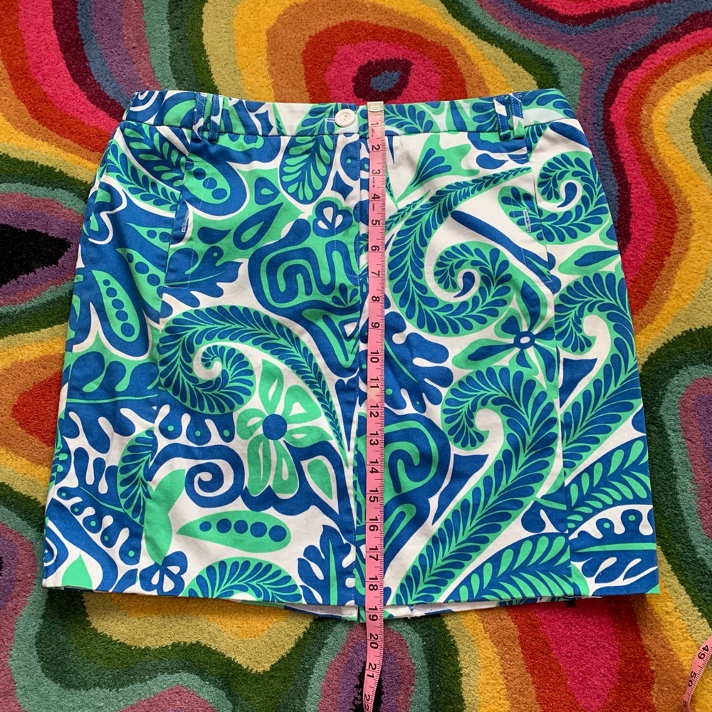 Elliott Lauren Fun Tribal / Polynesian / Tiki Design Skirt - Picture 5 of 13
